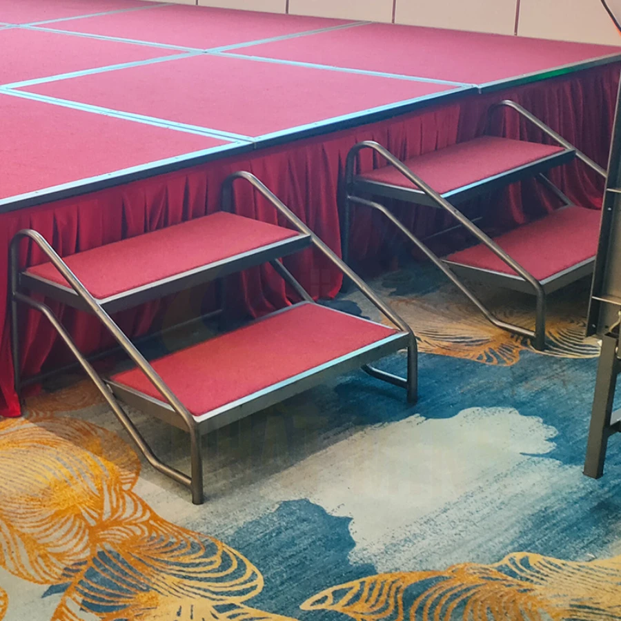 Cầu thang 2 bậc lên bục sân khấu PT21B03-2