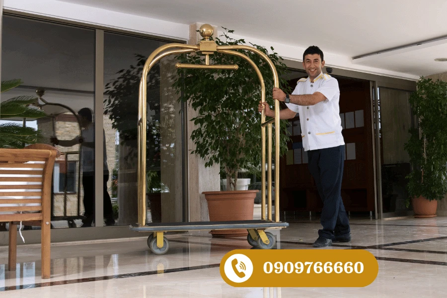 Các lợi ích khi sử dụng xe đẩy hành lý trong khách sạn