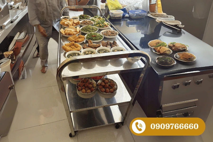 Xe đẩy phục vụ buffet