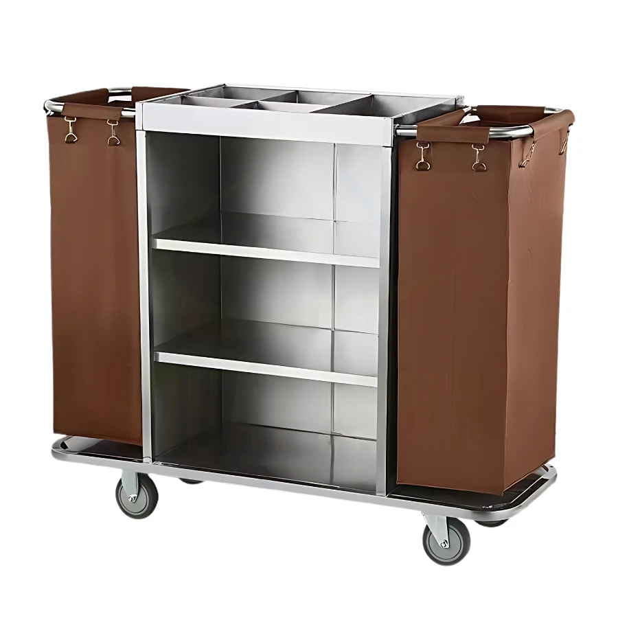 Xe làm phòng inox 304 2 túi VS61NM15-304