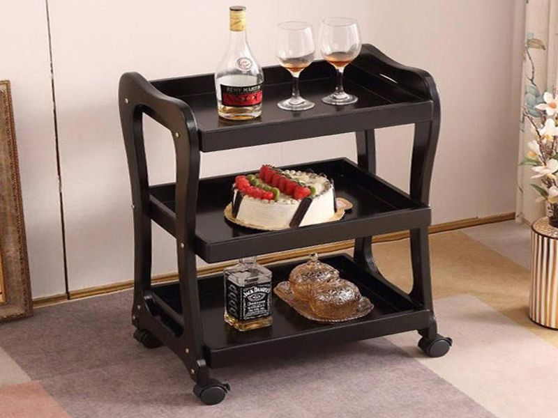 Những mẫu xe đẩy bằng gỗ được sử dụng tại các nhà hàng khách sạn mang phong cách cổ điển