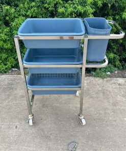 Xe đẩy thu gom thức ăn thừa