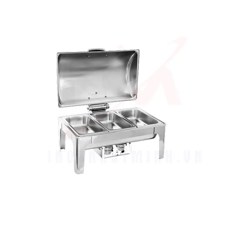 Nồi hâm buffet 3 ngăn nắp thủy lực BFYF-993CN