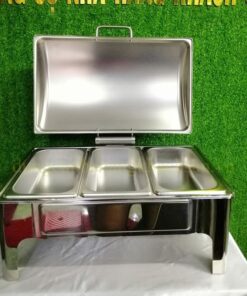Nồi hâm buffet 3 ngăn nắp thủy lực BFYF-993CN