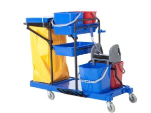 Xe đẩy làm vệ sinh chữ L đang là dòng xe được nhiều chủ nhà hàng khách sạn ưu tiên lựa chọn