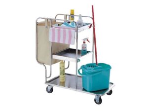 Xe đẩy dọn vệ sinh – Trợ thủ đắc lực dành cho nhân viên dọn phòng