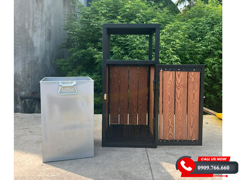 Ưu điểm nổi bật thùng rác phân loại 2 ngăn 40L