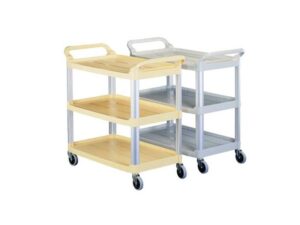 Xe đẩy phục vụ bằng nhựa khung hợp kim nhôm