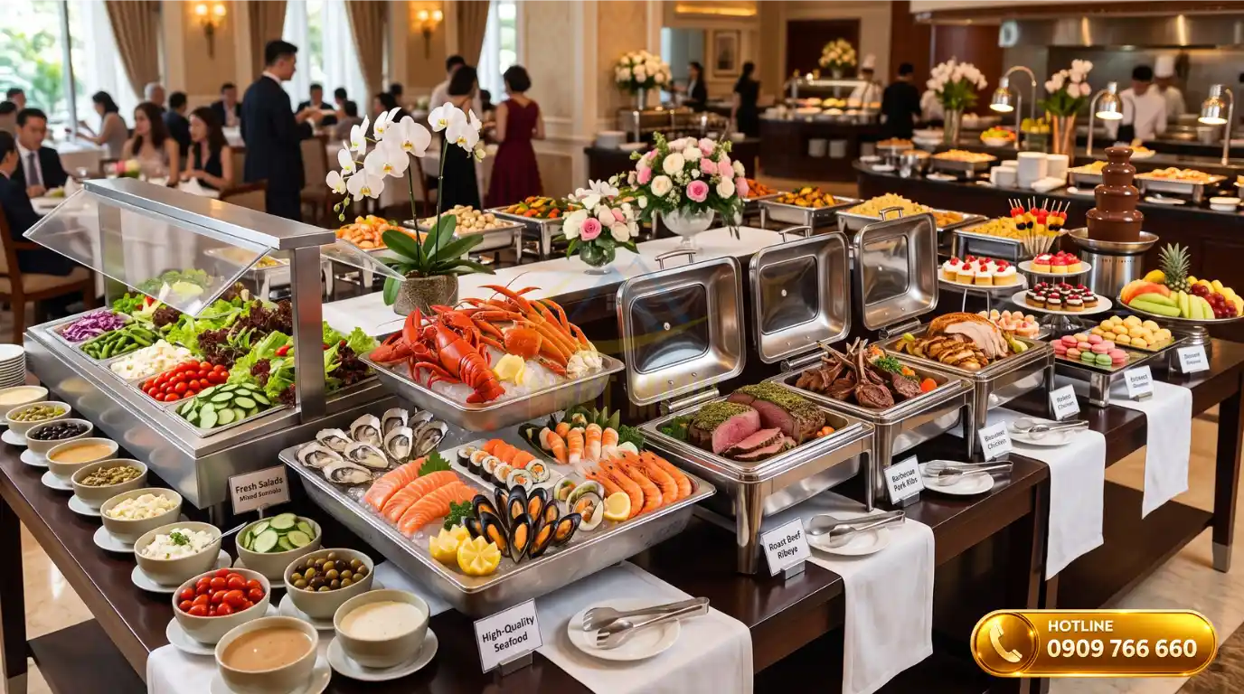 Lên thực đơn đa dạng và khoa học cho tiệc buffet