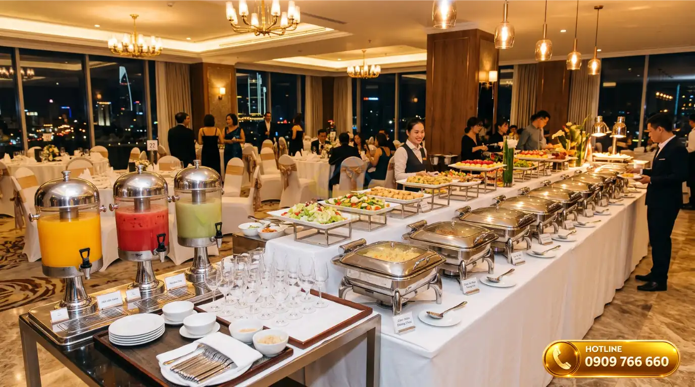 Dịch vụ cho thuê dụng cụ tiệc buffet trọn gói tại TPHCM