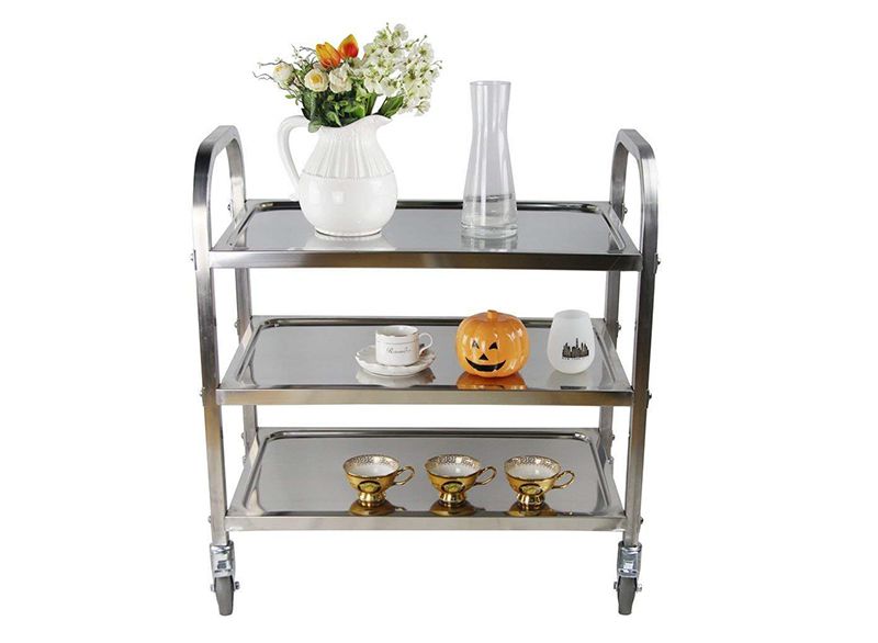 Xe đẩy thức ăn inox 304