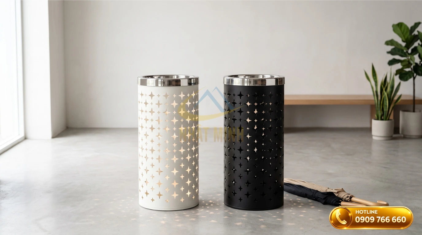 Các phiên bản màu sắc tối giản của thùng đựng ô dù sắt sơn tĩnh điện cao cấp