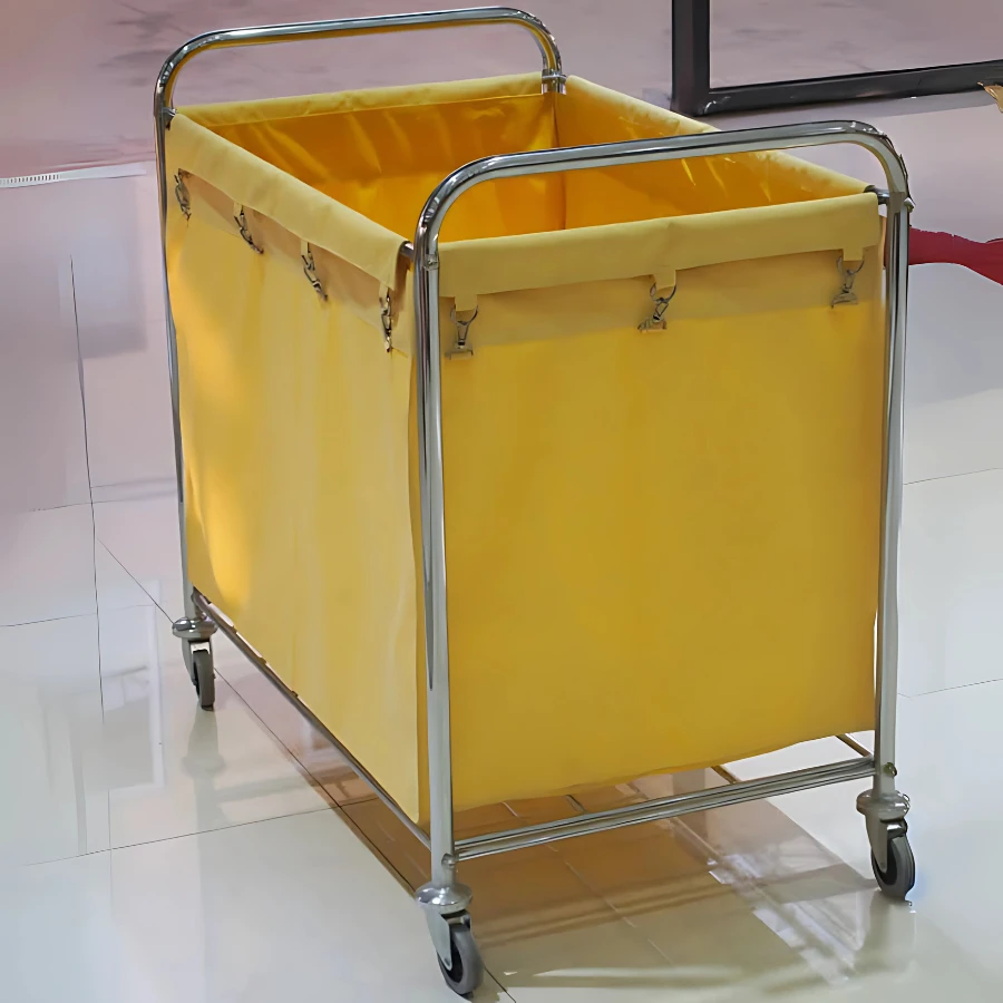 Ứng dụng của xe đẩy đồ vải YT10NM18-201 trong thực tế