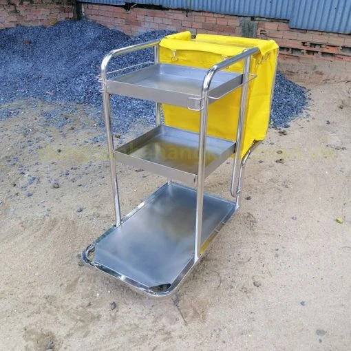 Xe dọn vệ sinh 3 tầng