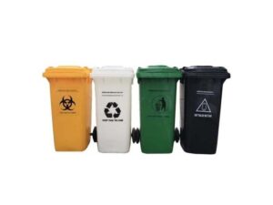Chất liệu thùng rác cho bệnh viện được làm bằng nhựa HDPE hoặc Composite