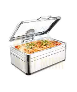 Nồi Hâm Nóng Buffet Chữ Nhật Nắp Kiếng Dùng Điện BF-NM1003C