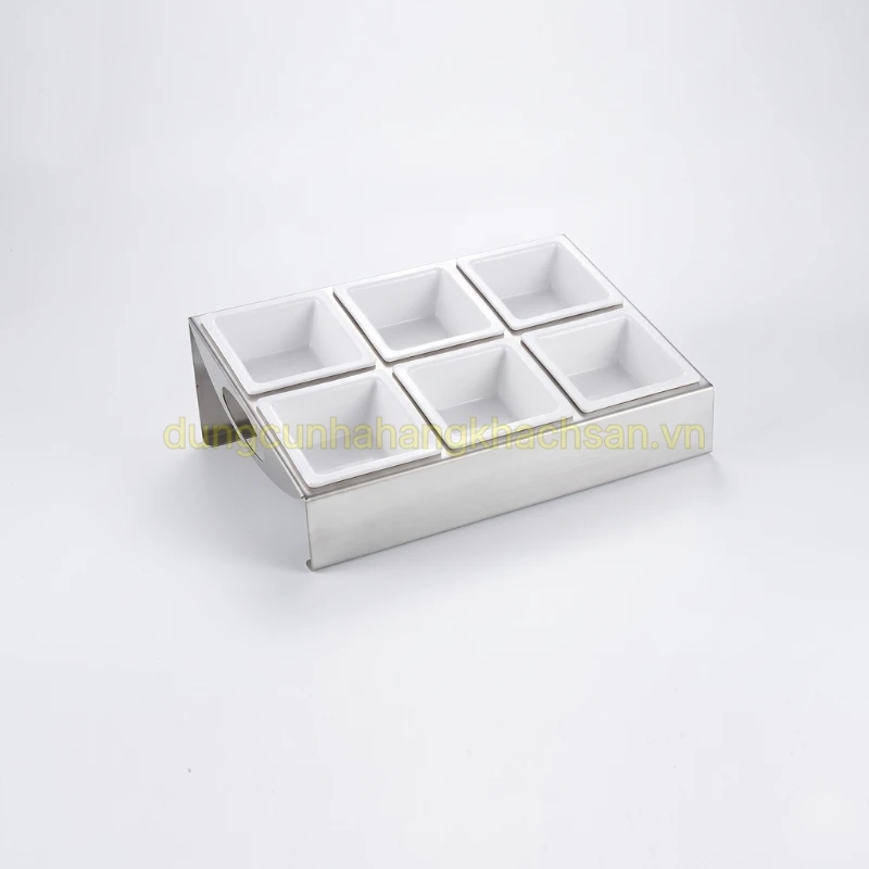 Kệ đựng sốt topping 2 tầng GK-NM-SI6N2T