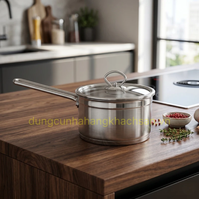 Nồi sốt inox 3 đáy nắp kiếng BE-NM-1605E