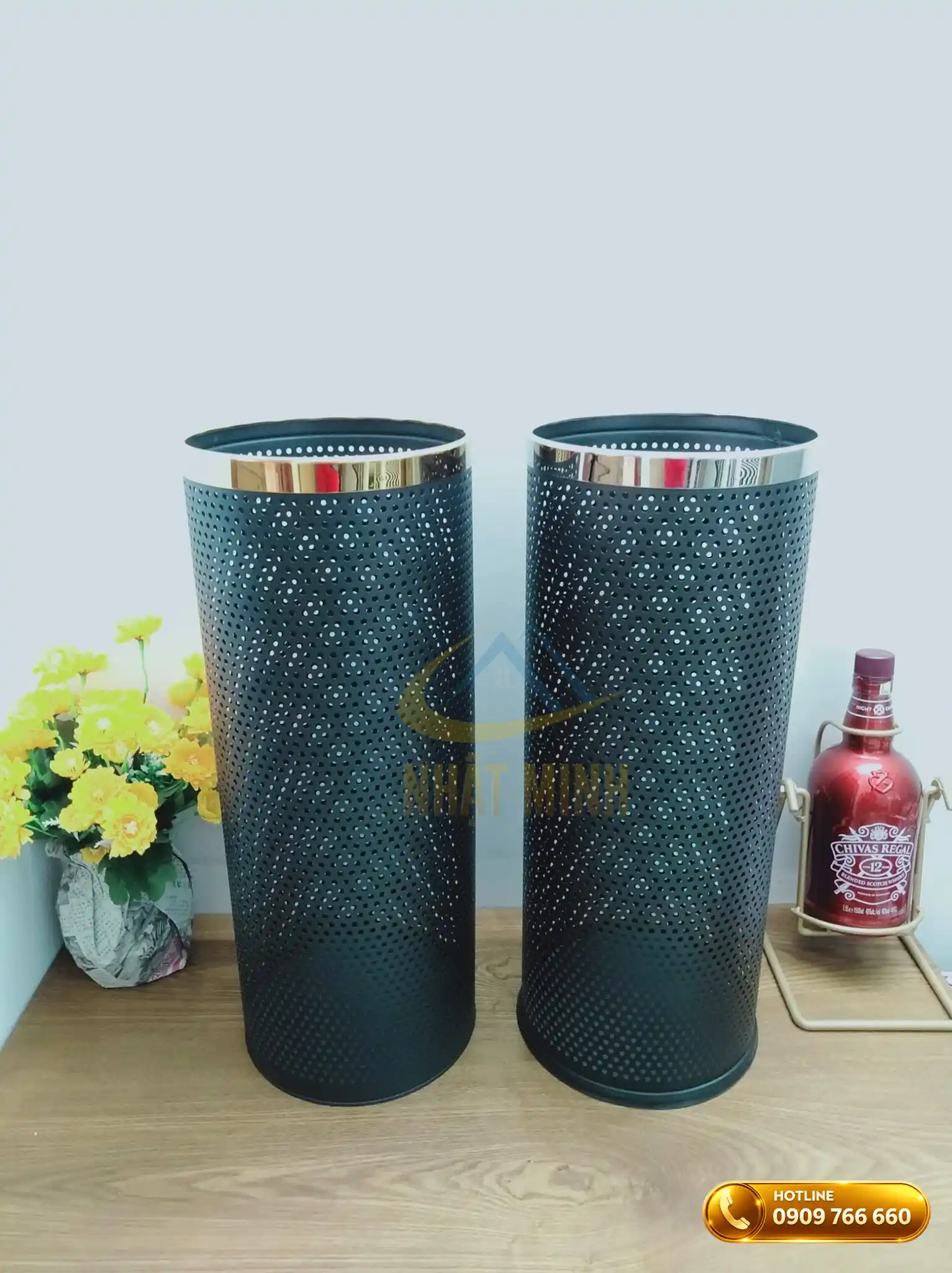 Thùng đựng ô dù sắt sơn