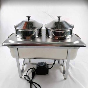 Nồi hâm buffet được sử dụng 2 nguyên liệu làm nóng chính là cồn và điện