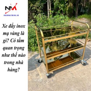 Xe đẩy inox mạ vàng là gì? Có tầm quan trọng như thế nào trong nhà hàng?