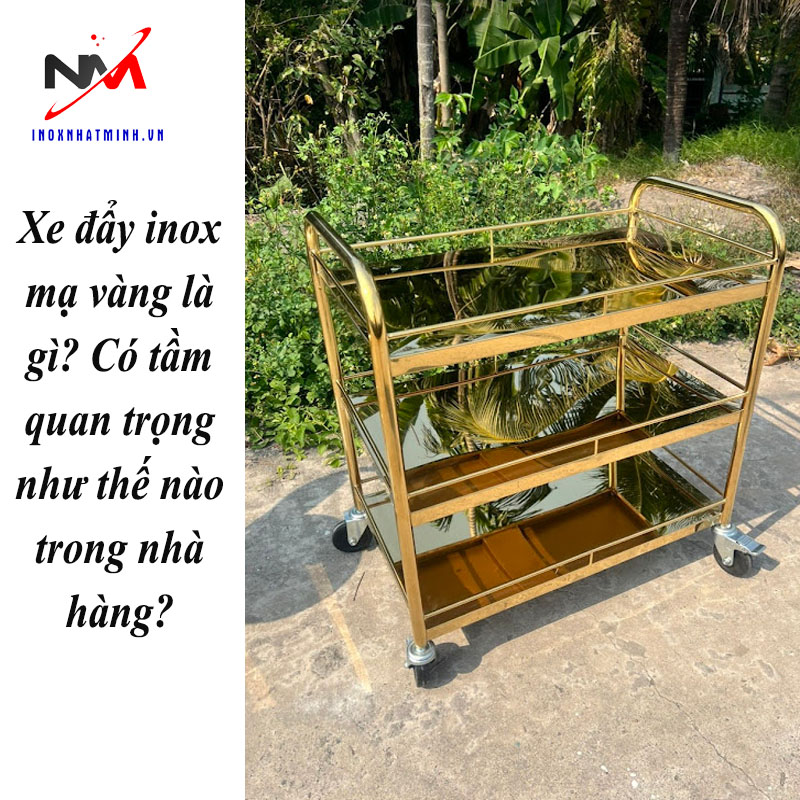 Xe đẩy inox mạ vàng là gì? Có tầm quan trọng như thế nào trong nhà hàng?