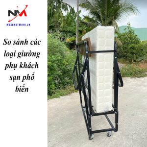 So sánh các loại giường phụ khách sạn phổ biến