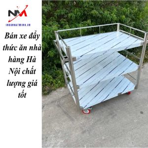 Bán xe đẩy thức ăn nhà hàng Hà Nội chất lượng giá tốt