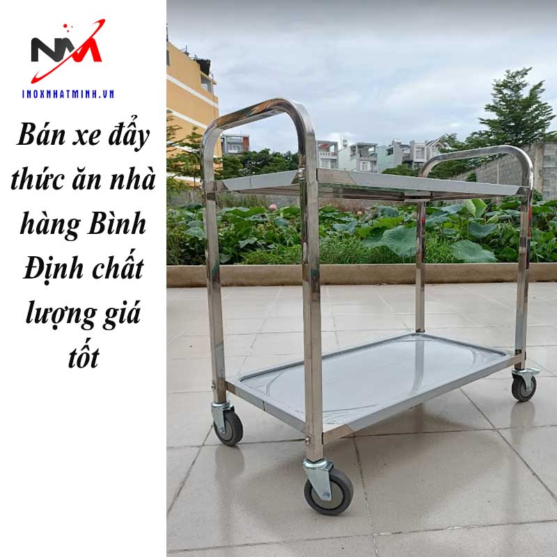 Bán xe đẩy thức ăn nhà hàng Bình Định chất lượng giá tốt
