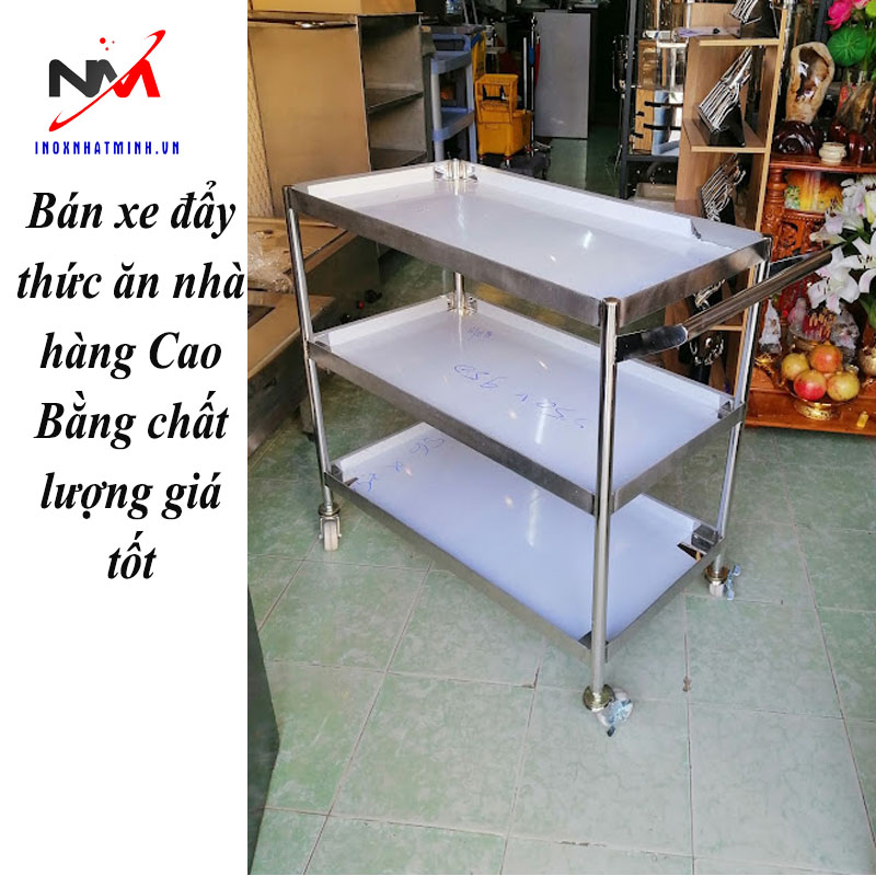 Bán xe đẩy thức ăn nhà hàng Cao Bằng chất lượng giá tốt