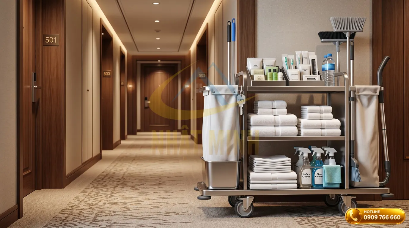 Hướng dẫn sắp xếp xe dọn phòng khách sạn