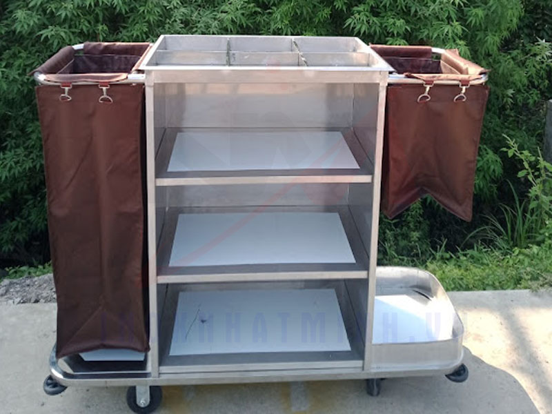 Lý do nên chọn xe đẩy làm phòng inox cho khách sạn