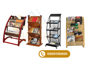 Kệ để sách báo – điểm nhấn tiện ích cho văn phòng và sảnh chờ