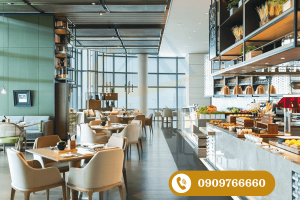 Bố trí bàn ghế nhà hàng buffet