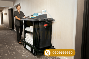 Tầm quan trọng của xe đẩy trong công việc dọn phòng khách sạn