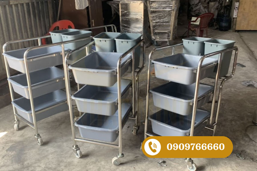 Địa chỉ mua xe thu dọn bàn ăn giá tốt chất lượng 