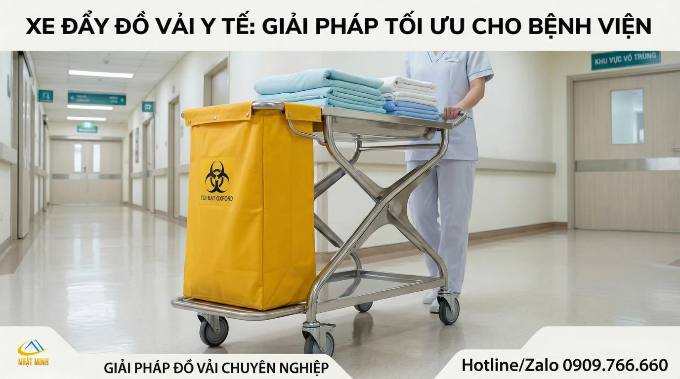 Giải pháp xe đẩy đồ vải y tế