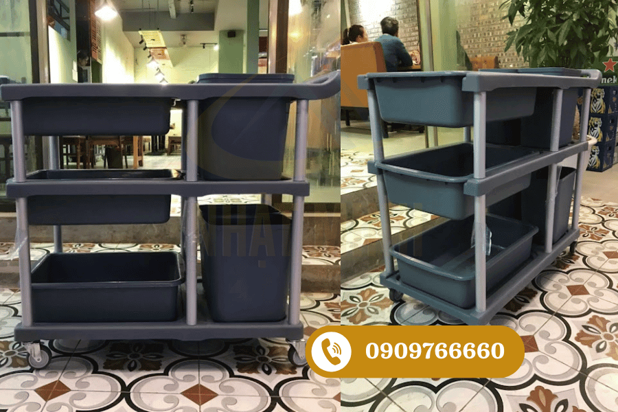 Nhu cầu sử dụng xe thu gom bát đĩa trong nhà hàng khách sạn quán ăn
