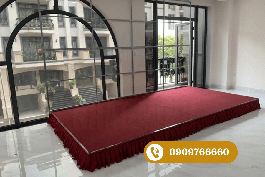 Vai trò của sân khấu di động trong hội nghị, tiệc cưới, biểu diễn