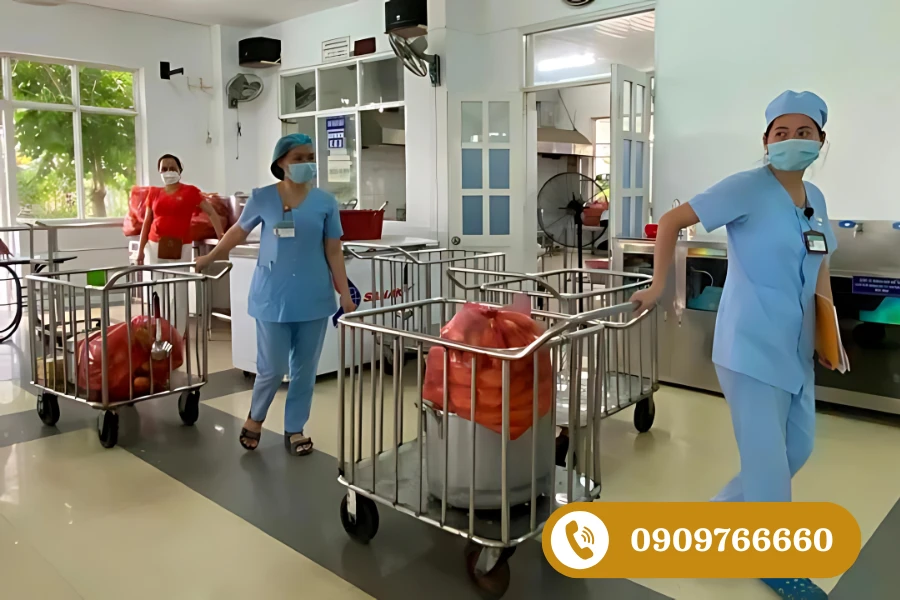 Lợi ích khi sử dụng xe giặt là trong khách sạn