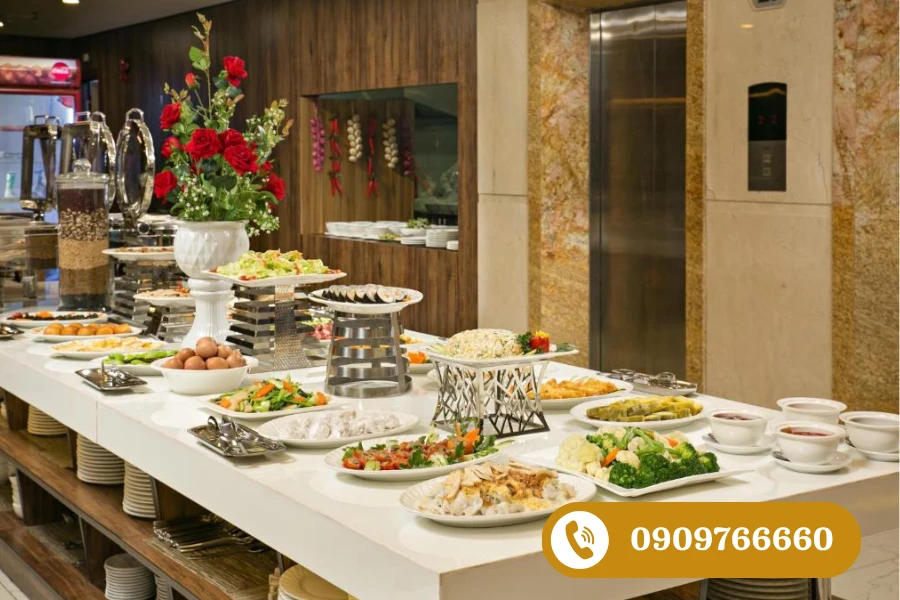 Tính toán số lượng và kích thước phù hợp dụng cụ tiệc buffet