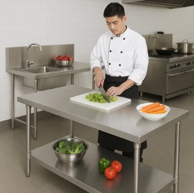 Bàn sơ chế inox cao cấp tại Nhật Minh