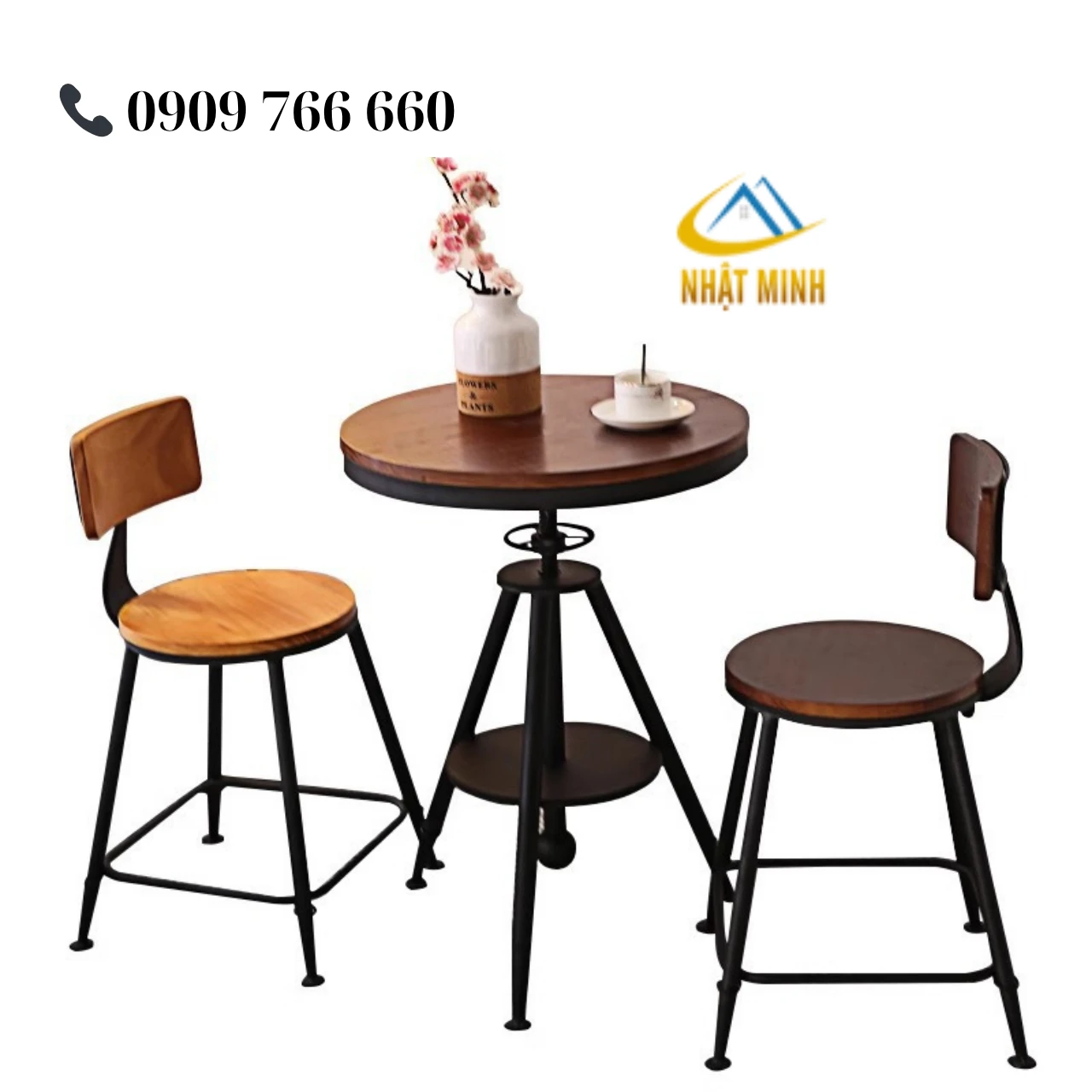 Bộ bàn ghế quán ăn cà phê Vintage