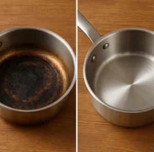 Cách xử lý nồi inox bị cháy đen