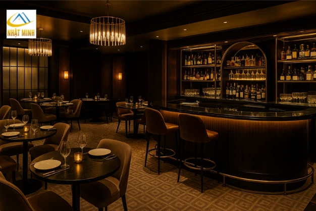 Decor nhà hàng sang trọng 5 sao