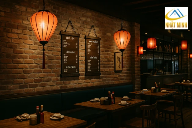 Decor quán ăn cổ