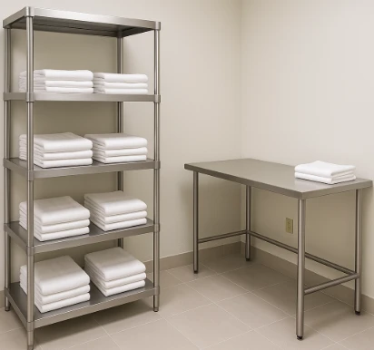 Kệ inox & bàn gấp đồ sạch