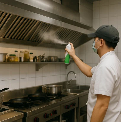 Khử mùi bếp nhà hàng