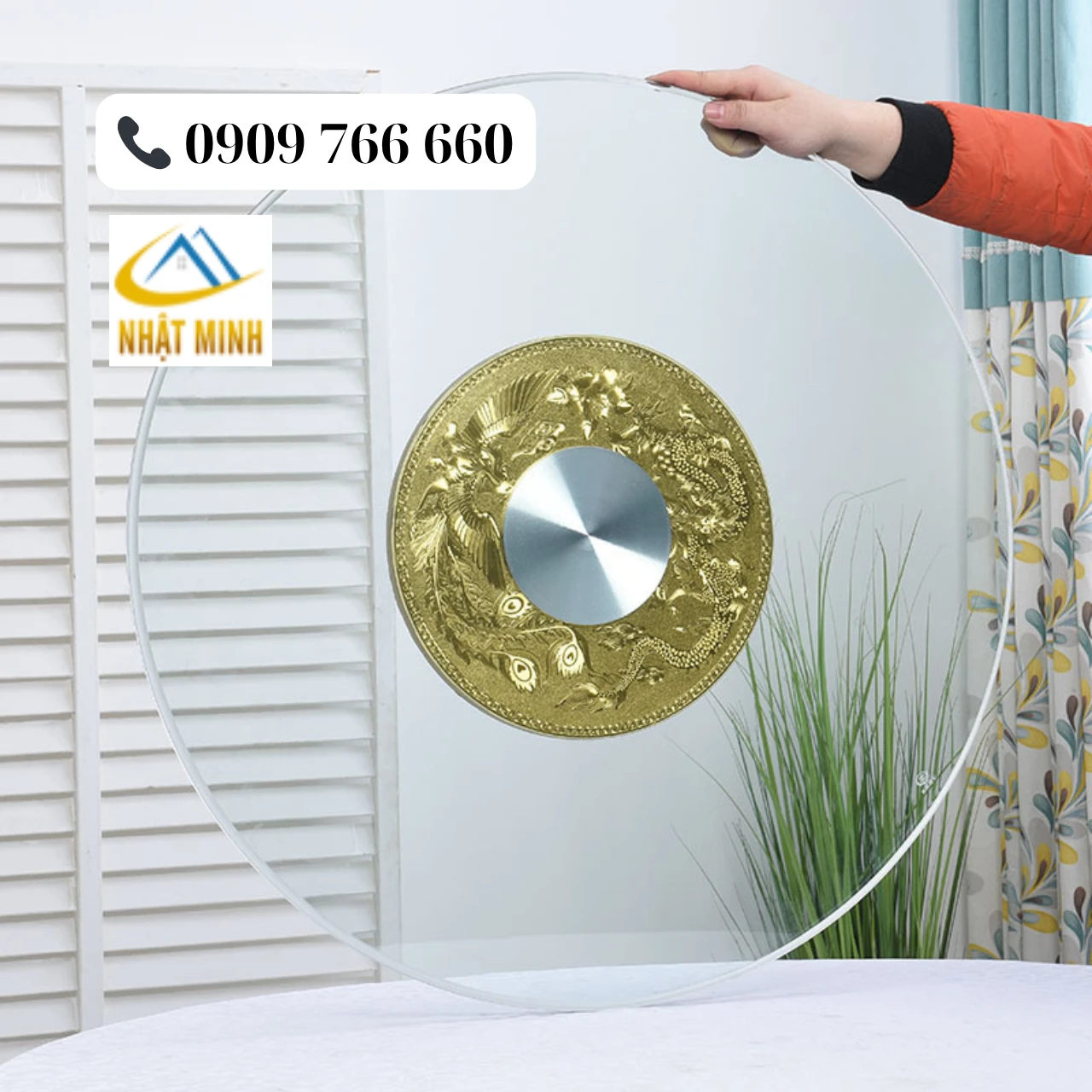 Mâm kính xoay bàn tiệc PT-MK001