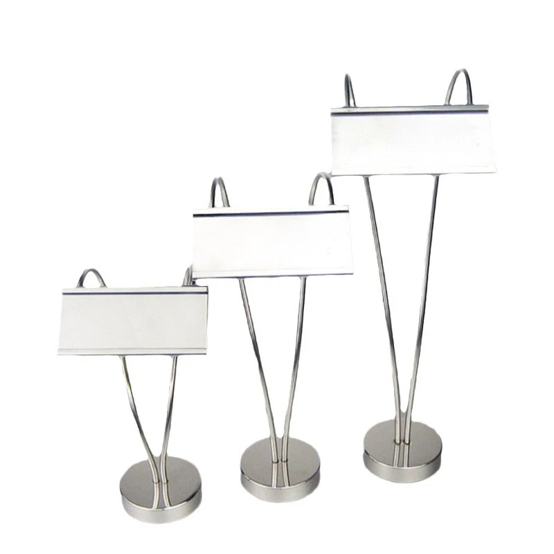 Cây kẹp menu đứng bằng inox